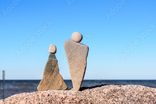 Symbolic figurines of stones photo