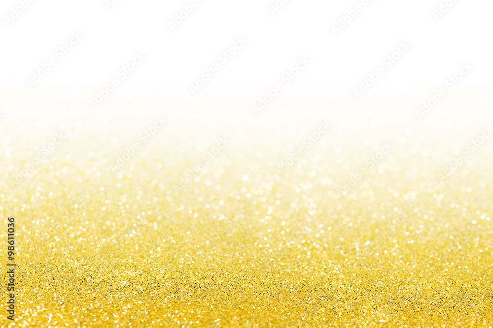 gold glitter texture christmas abstract background with white background fading up away 