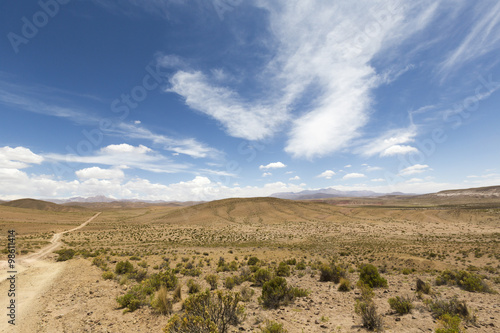 4x4 track in the mountains of Eduardo Avaroa Reserve, Bolivia