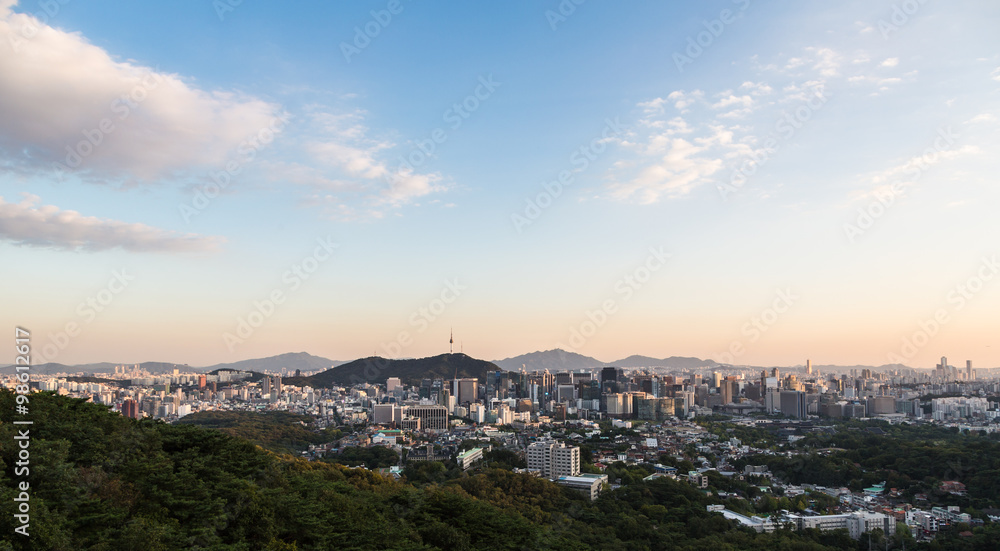 Sunset over Seoul
