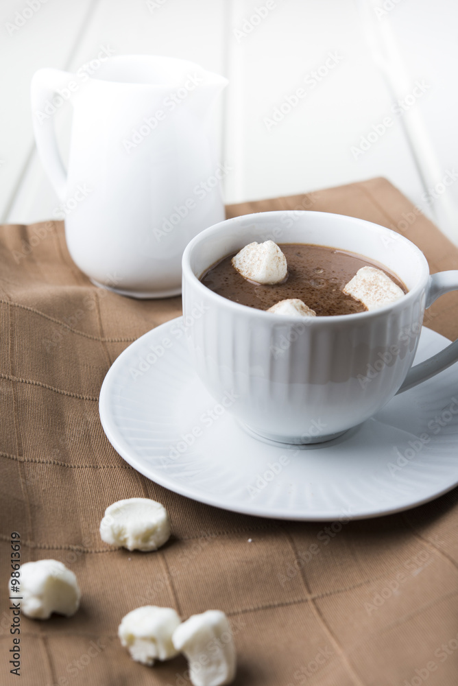 Cocoa drink with marshmallows Cocoa drink with marshmallows