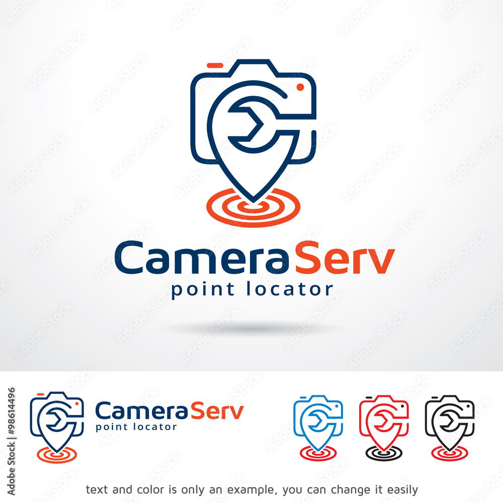Camera Service Logo Template Design Vector