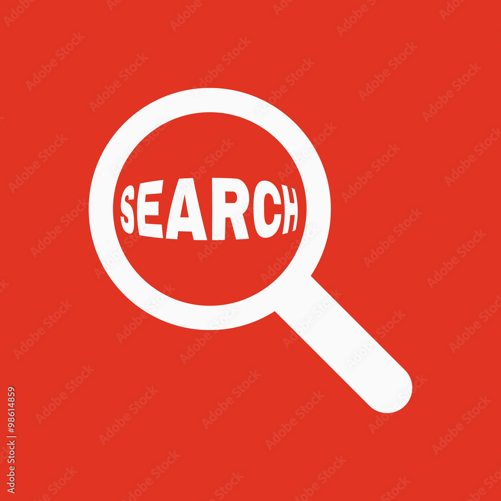 Search icon. Magnifier symbol. Flat Search icon. Magnifier symbol. Flat