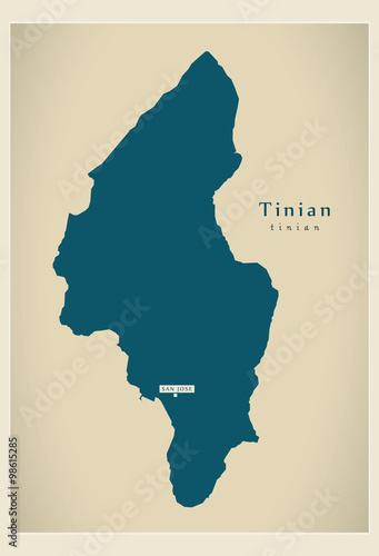 Modern Map - Tinian MP
