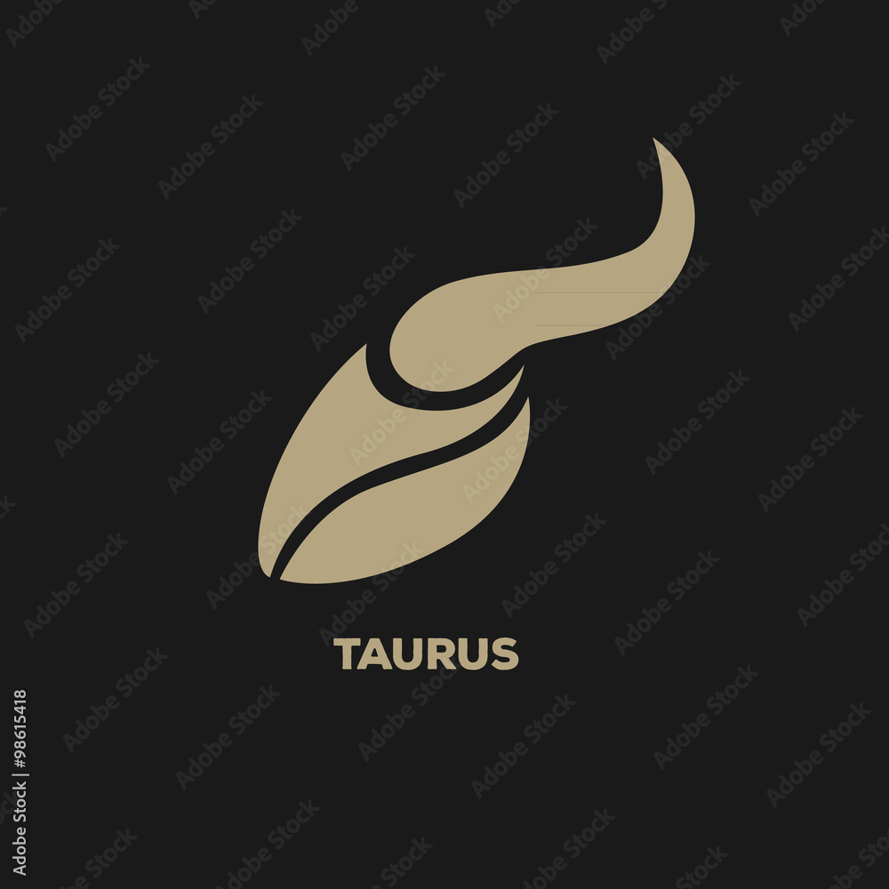 Obraz premium taurus logo vector