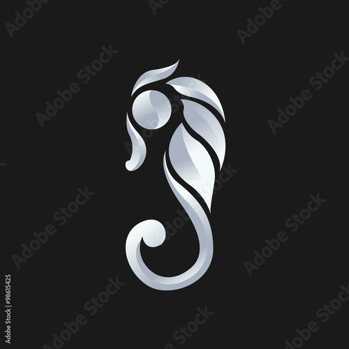 seahorse logo vector