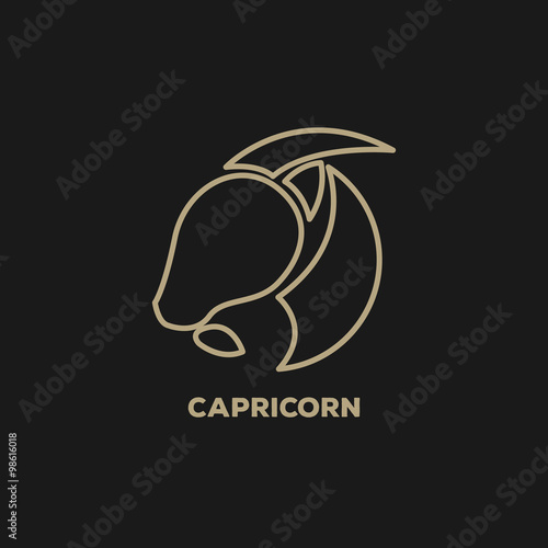 capricorn logo vector