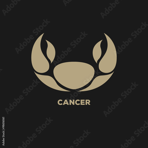 cancer horoscope logo vector