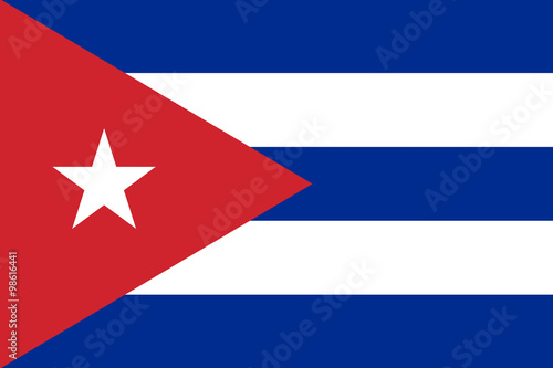 Cuba flag illustration of country