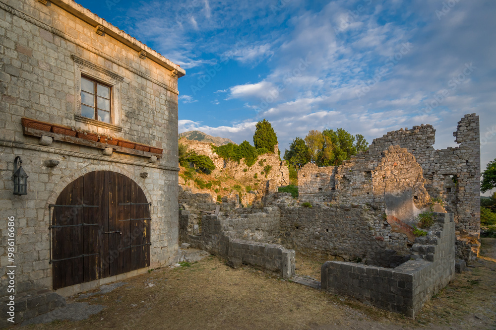 Stari Bar fortress buildings, Montenegro