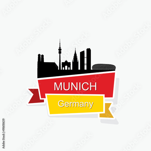 Munich ribbon banner