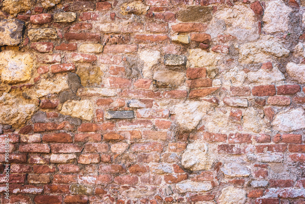 Obraz premium Rock brick wall background