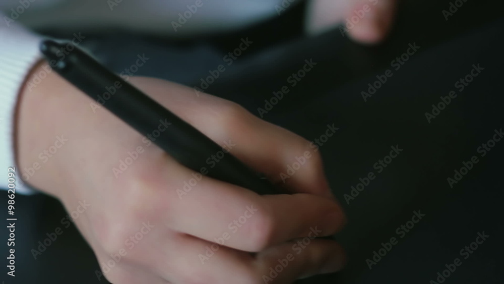 Young woman graphic designer is drawing using graphics tablet Young woman graphic designer is drawing using graphics tablet