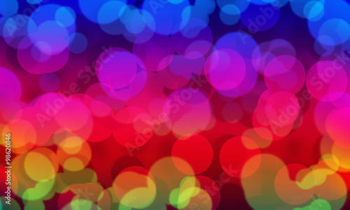 Bokeh abstract dark colorful background,illustration
