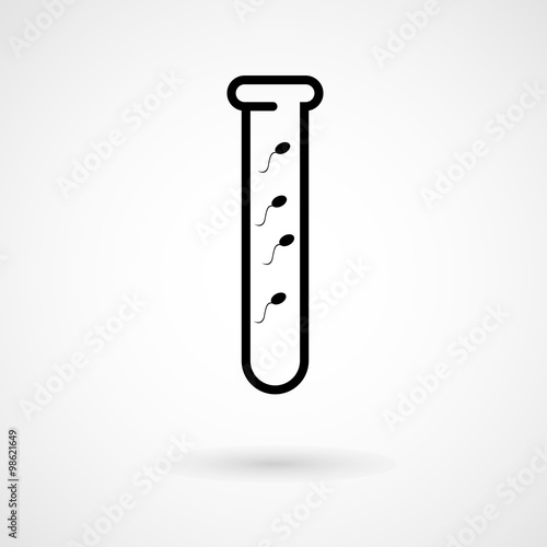  Sperm in test tube icon