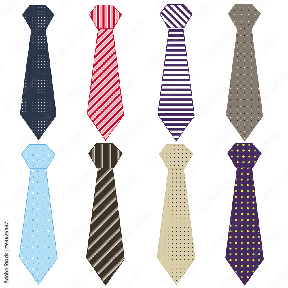 vector set of business ties vector set of business ties