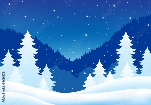 Winter theme landscape 5