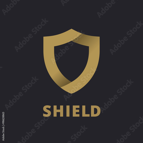Shield logo icon design template elements