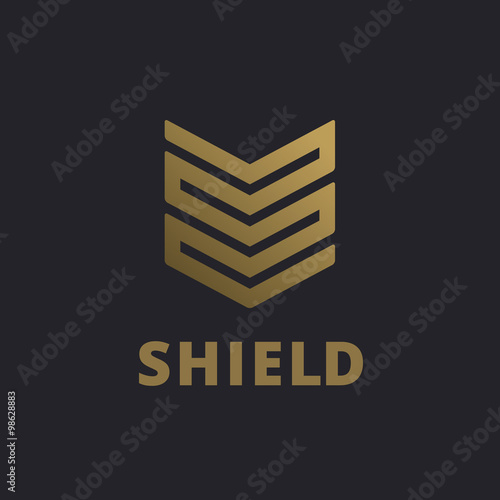 Shield logo icon design template elements