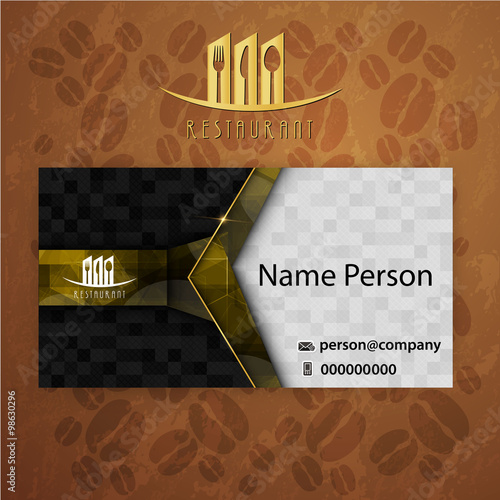 Card Presentation Corporate identity Menu Restaurant Background coffee