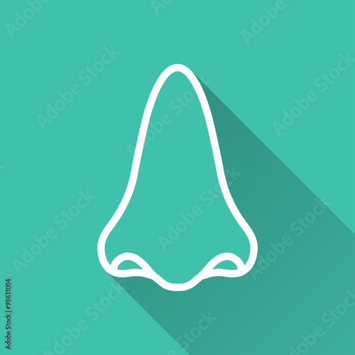 Nose  - vector icon.