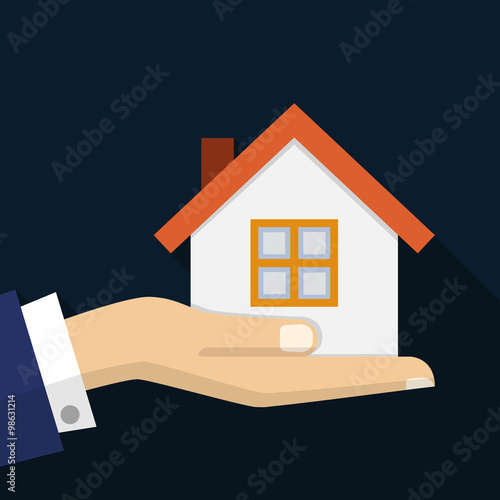 Flat design sale and rent