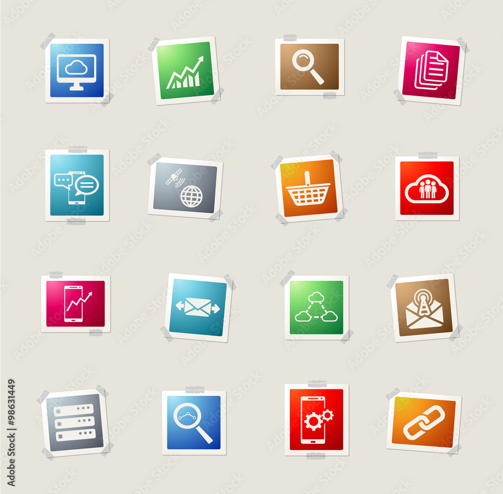 Data analytic simply icons Data analytic simply icons