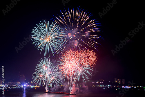 Fireworks celibration in the city