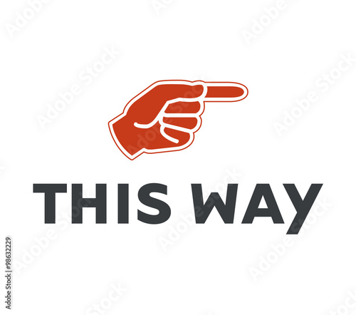 SIGNAL THIS WAY main vecteurs