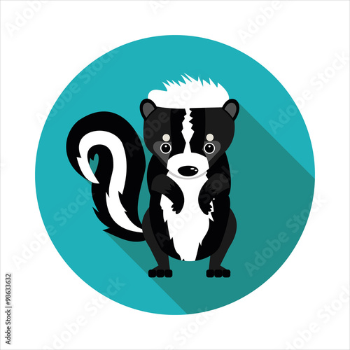 flat  icons skunk