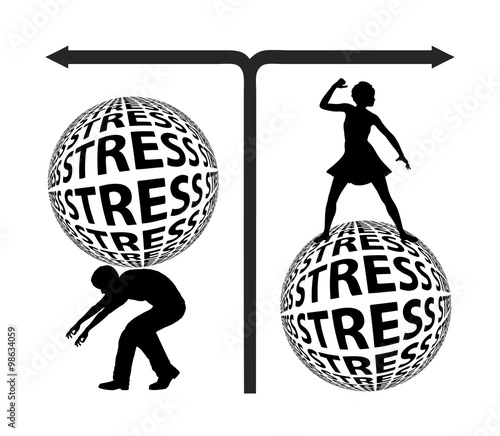 Canvas-taulu Stress by Gender
