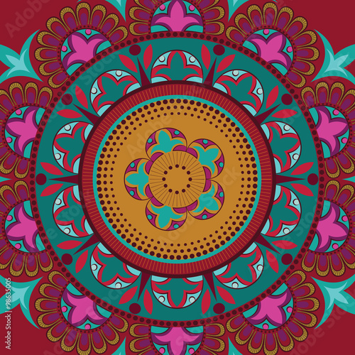 Background with floral mandala