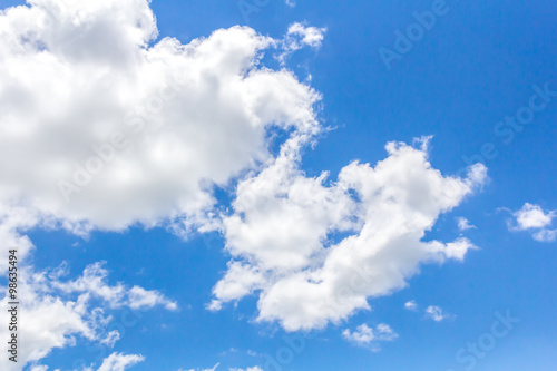 blue sky and clouds