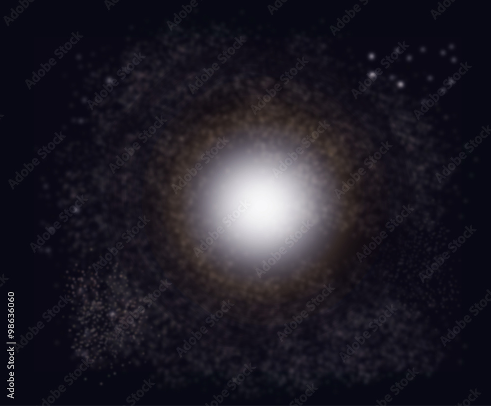 Naklejka premium Galaxie