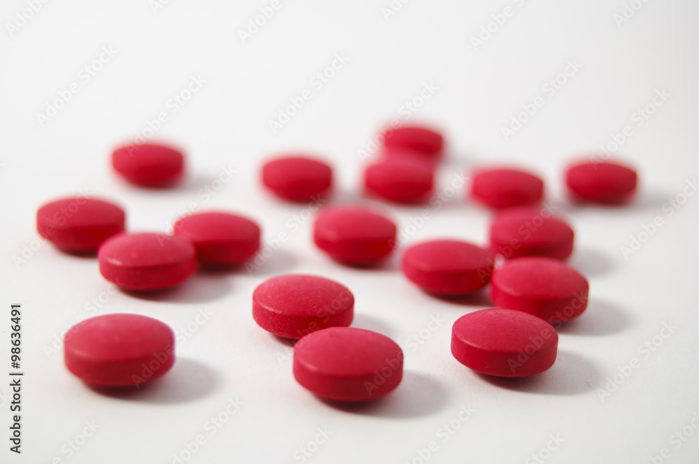 Pills on white background Pills on white background