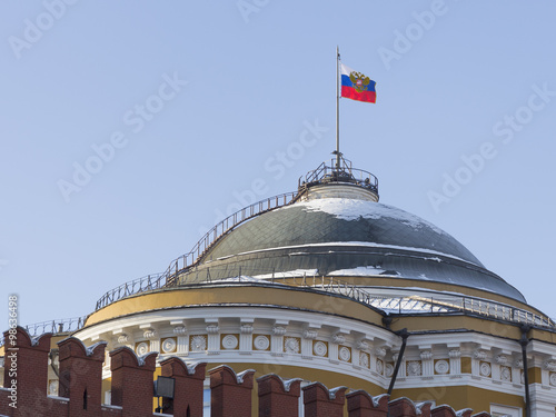 Flag of the Russian President on the Senate Kremlin Palace