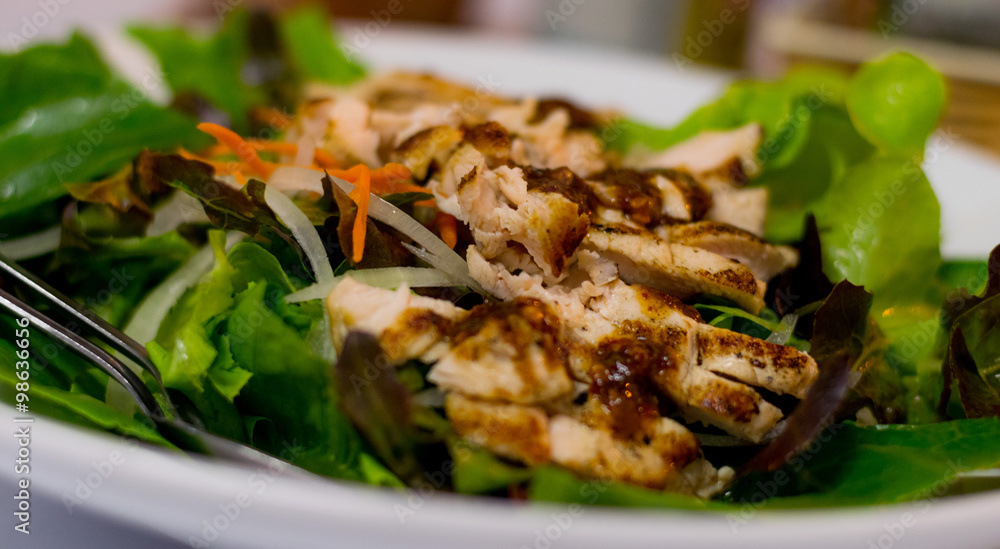 A chicken salad is so delicious. A chicken salad is so delicious.