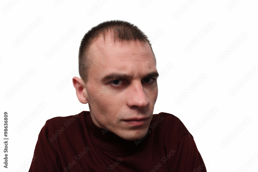 Fototapeta premium Young man showing a variety of emotions