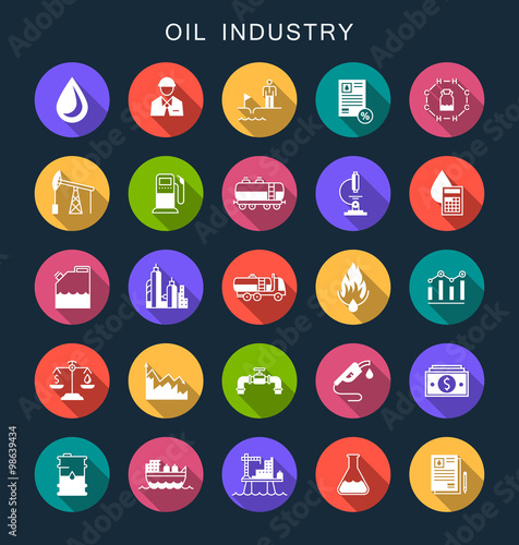 Vector Set Flat Square Icons