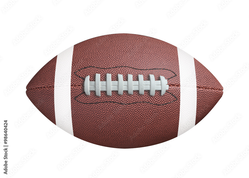 American football isolated on white background. Clipping path American football isolated on white background. Clipping path