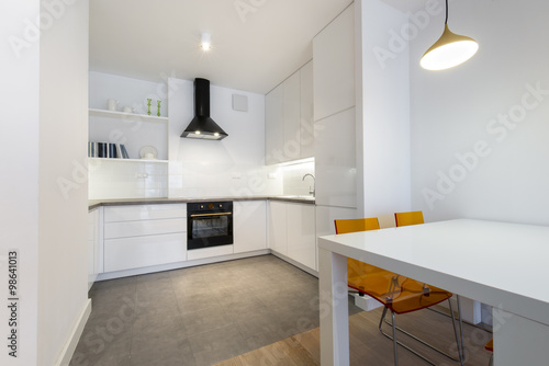 Stylish kitchen in small apartment