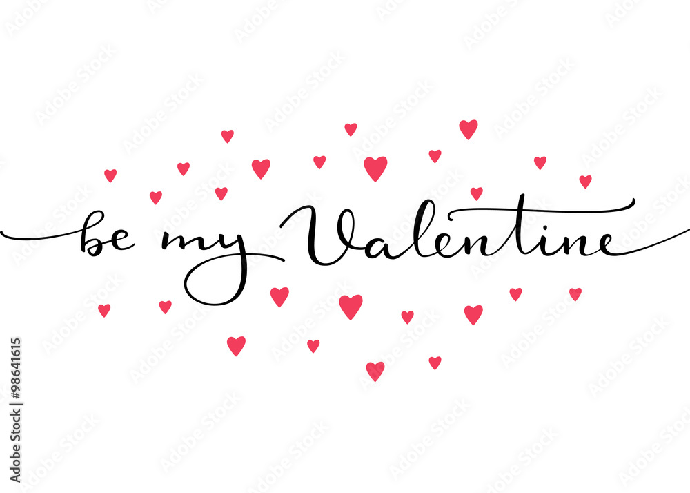 Romantic Valentines day lettering