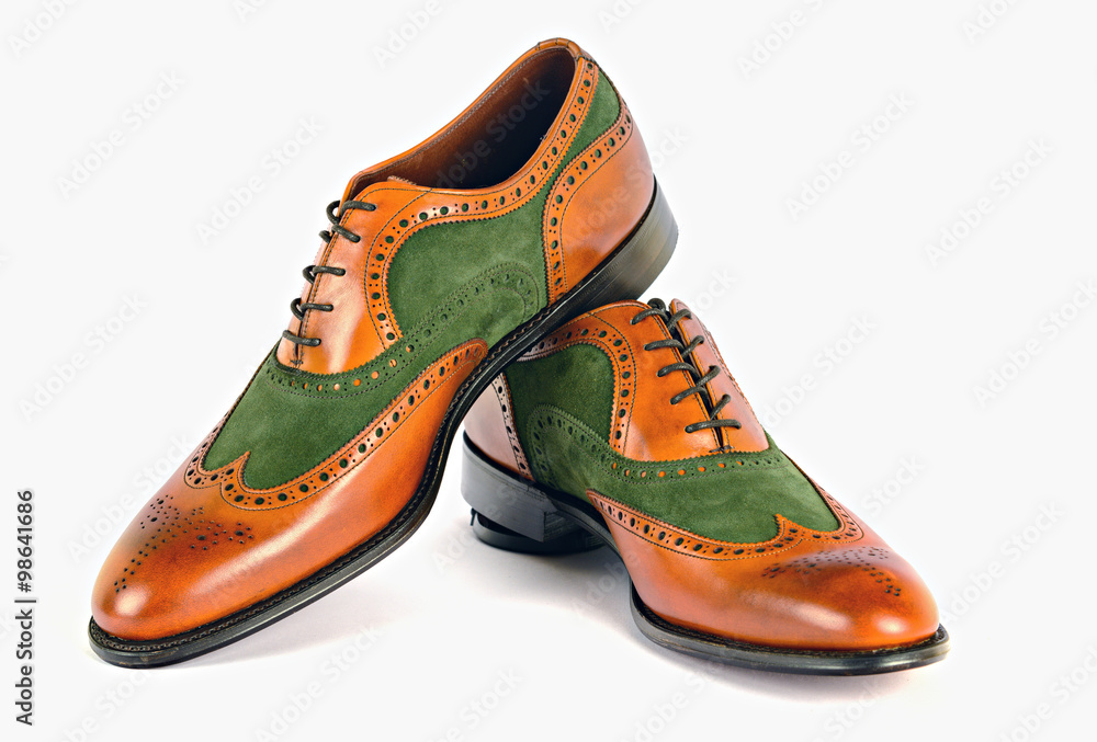 Men's Spectator Style Dress Shoes isolated Men's Spectator Style Dress Shoes isolated