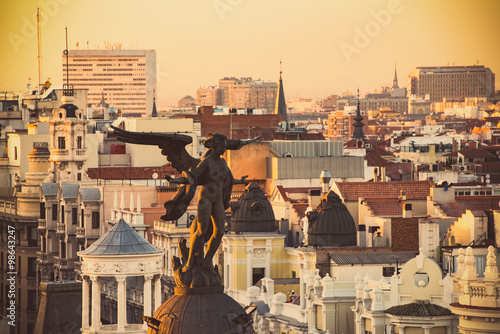 Madrid skyline and architecture