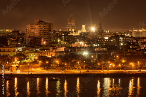 Night scene in Old Havana