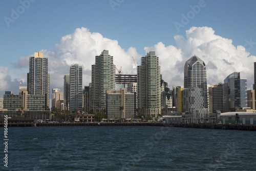 San Diego City Landscape view of the bay from the harbor. © Chris Johnson