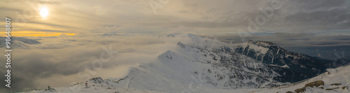 View from Kasprowy Wierch above the clouds