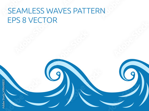 Seamless waves pattern