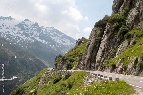 Wallpaper Mural Mountain pass Furkapass and Susten Pass Switzerland Torontodigital.ca