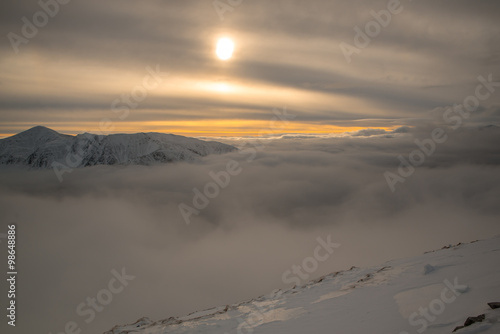 View from Kasprowy Wierch above the clouds